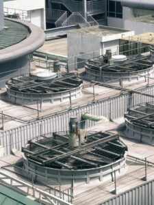 Commercial HVAC unit rooftop maintenance Southeast USA summer heat
