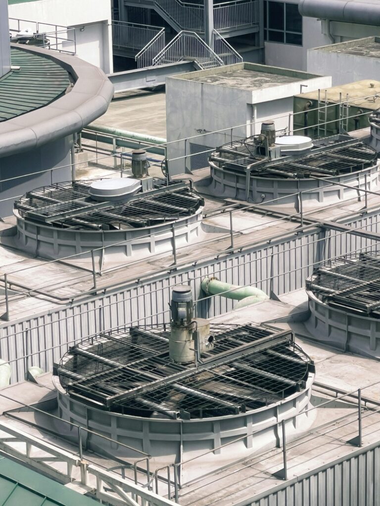 Commercial HVAC unit rooftop maintenance Southeast USA summer heat