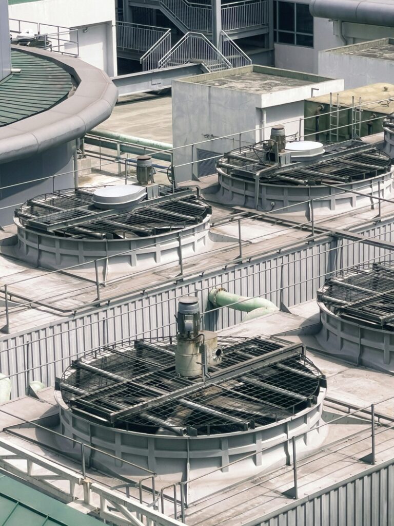 Commercial HVAC unit rooftop maintenance Southeast USA summer heat