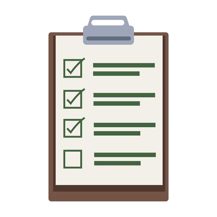 Facility manager reviewing an IoT monitoring checklist before installing sensors